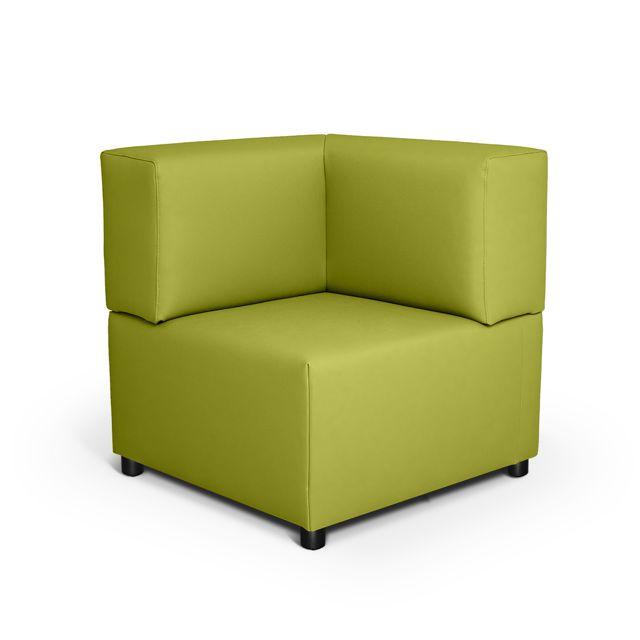 CUBE Eckmodul, SH 42 cm, B1 Stoff o. Kunstleder viele Farben